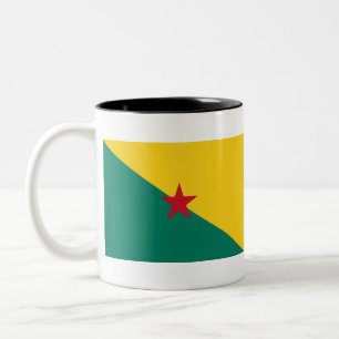 Tasse 2 Couleurs Drapeau de la Guyane