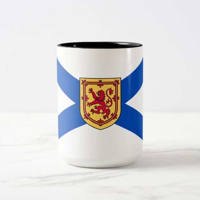 Tasse 2 Couleurs Drapeau de la Nouvelle-Écosse (Province canadienne (Centre)