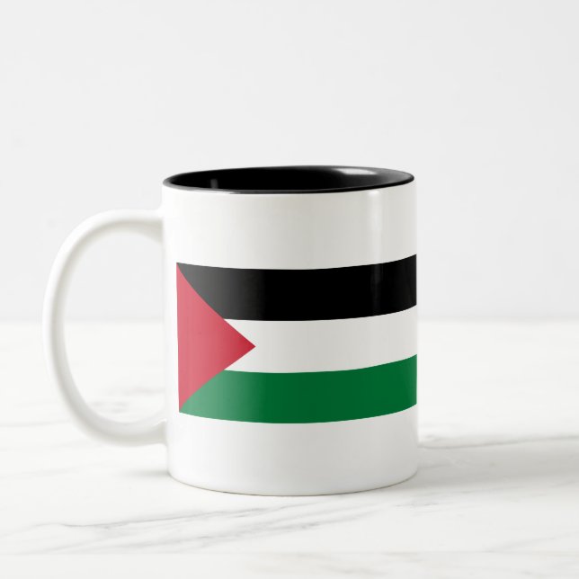 Tasse 2 Couleurs Drapeau de la Palestine (Gauche)