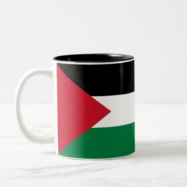 Tasse 2 Couleurs Drapeau de la Palestine (Gauche)