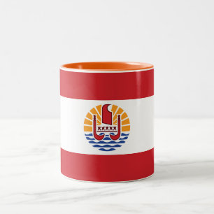 Tasse 2 Couleurs Drapeau de la Polynésie française