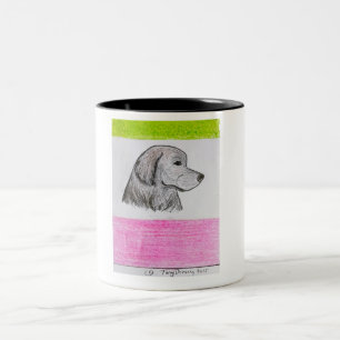 Tasse 2 Couleurs drapeau de la république-chien de terre-neuve
