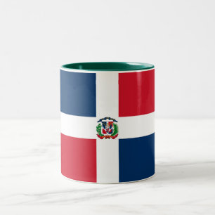 Tasse 2 Couleurs Drapeau de la République Dominicaine