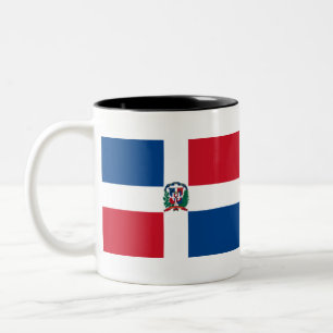 Tasse 2 Couleurs Drapeau de la République Dominicaine