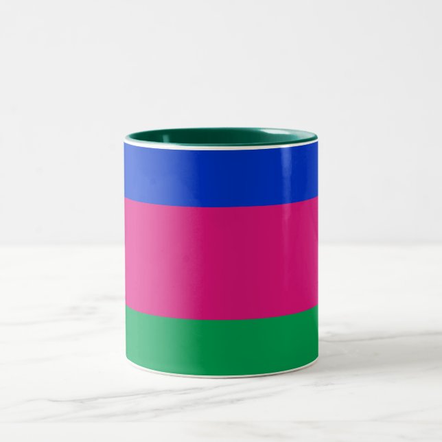 Tasse 2 Couleurs Drapeau de la République populaire de Kouban (Centre)