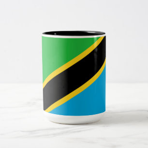 Tasse 2 Couleurs Drapeau de la Tanzanie