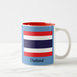 Tasse 2 Couleurs Drapeau de la Thaïlande