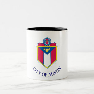 Tasse 2 Couleurs Drapeau de la ville d'Austin