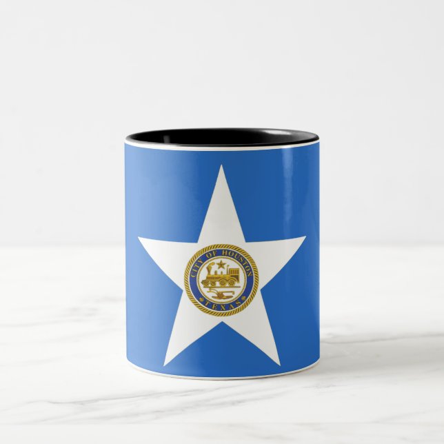 Tasse 2 Couleurs Drapeau de la ville de Houston (Centre)