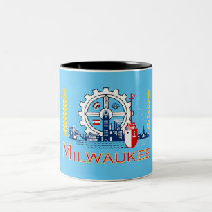 Tasse 2 Couleurs Drapeau de la ville de Milwaukee