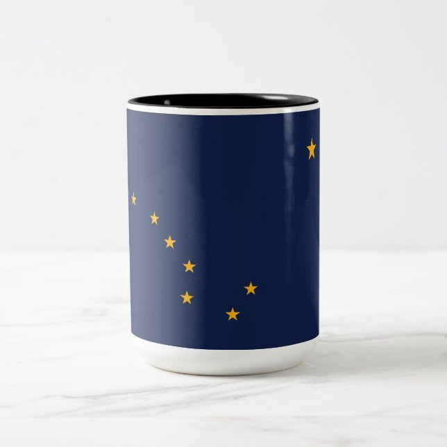 Tasse 2 Couleurs Drapeau de l'Alaska (Centre)