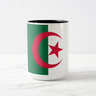 Tasse 2 Couleurs Drapeau de l'Algérie