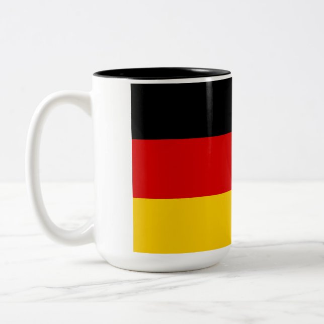Tasse 2 Couleurs Drapeau de l'Allemagne (Deutschland) (Gauche)