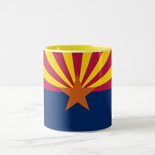Tasse 2 Couleurs Drapeau de l'État de l'Arizona (Centre)