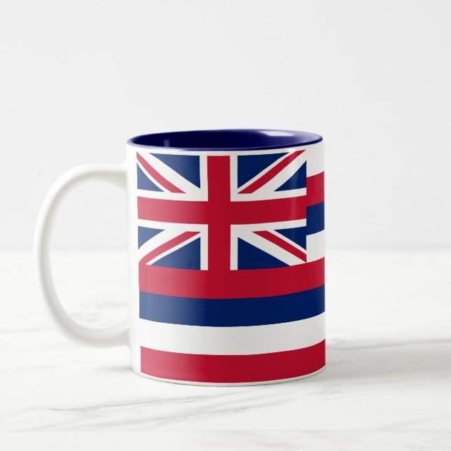 Tasse 2 Couleurs Drapeau de l'État d'Hawaï (Gauche)