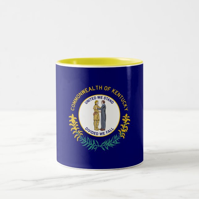 Tasse 2 Couleurs Drapeau de l'État du Kentucky (Centre)