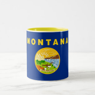 Tasse 2 Couleurs Drapeau de l'État du Montana