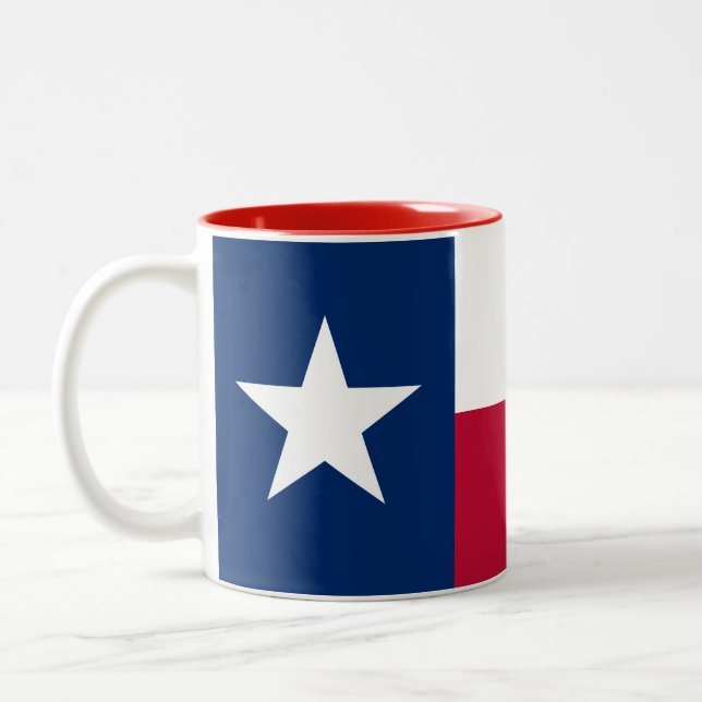 Tasse 2 Couleurs Drapeau de l'État du Texas (Gauche)