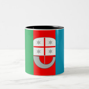 Tasse 2 Couleurs Drapeau de Ligurie (Italie)