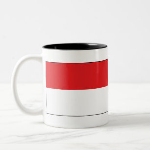 Tasse 2 Couleurs Drapeau de l'Indonésie