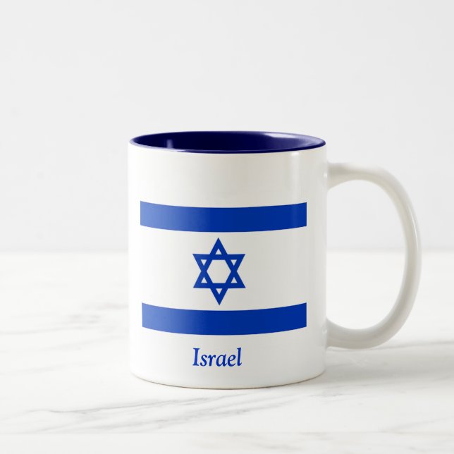 Tasse 2 Couleurs Drapeau de l'Israël (Droit)