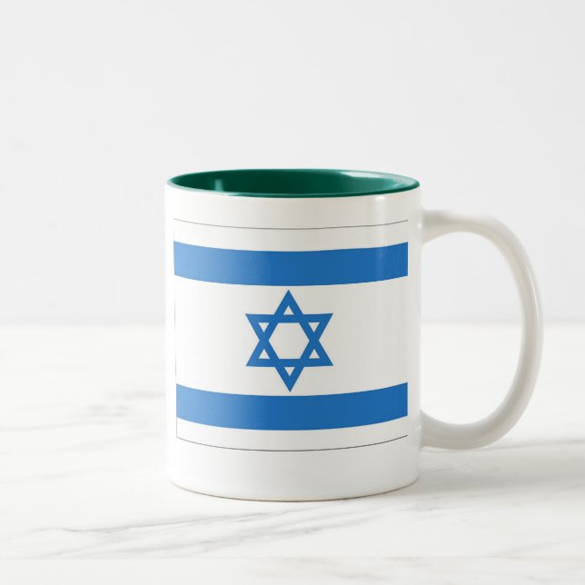 Tasse 2 Couleurs Drapeau de l'Israël (Droit)
