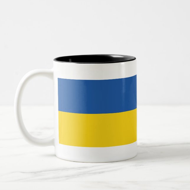 Tasse 2 Couleurs Drapeau de l'Ukraine (Gauche)