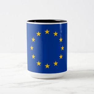 Tasse 2 Couleurs Drapeau de l'Union européenne (UE) (Europe)