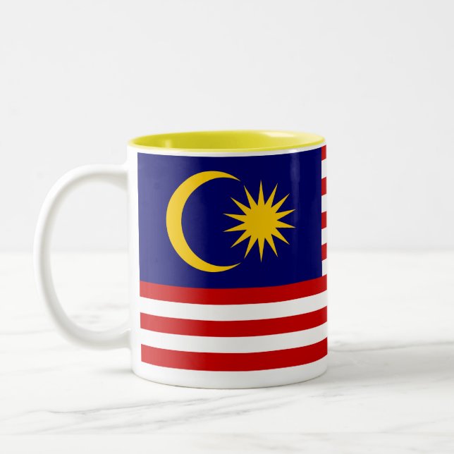 Tasse 2 Couleurs Drapeau de Malaisie (Gauche)