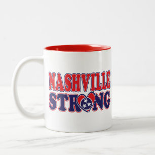 Tasse 2 Couleurs Drapeau de Nashville-Strong-Nashville-Nashville