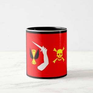 Tasse 2 Couleurs Drapeau de pirate déprimé de Christopher