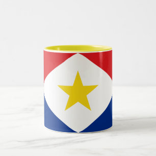 Tasse 2 Couleurs Drapeau de Saba