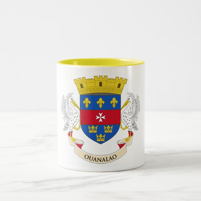 Tasse 2 Couleurs Drapeau de Saint-Barthélemy (Centre)