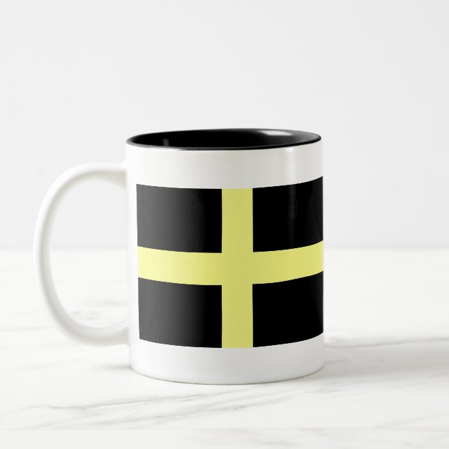 Tasse 2 Couleurs drapeau de saint david (Gauche)
