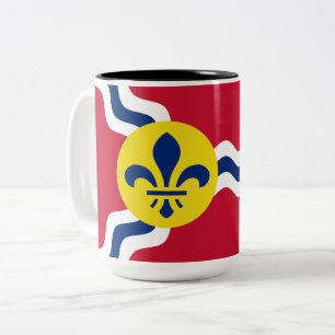 Tasse 2 Couleurs Drapeau de Saint-Louis (Missouri)