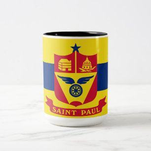 Tasse 2 Couleurs Drapeau de Saint Paul (Minnesota)