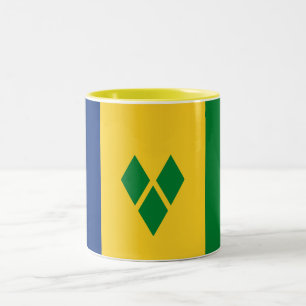 Tasse 2 Couleurs Drapeau de Saint-Vincent