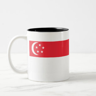 Tasse 2 Couleurs Drapeau de Singapour