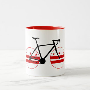 Tasse 2 Couleurs Drapeau de Washington D.C. Cyclisme