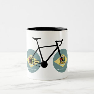 Tasse 2 Couleurs Drapeau Delaware Cycling