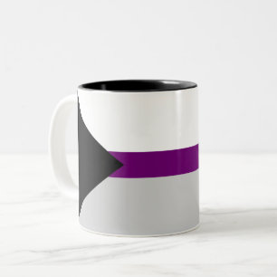 Tasse 2 Couleurs Drapeau démisexuel symbole de sexualité identité d