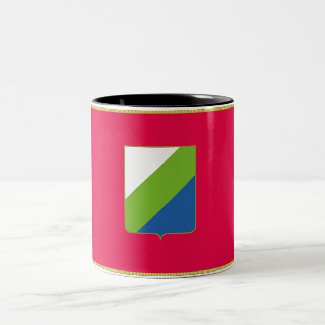 Tasse 2 Couleurs Drapeau des Abruzzes (Italie) (Centre)