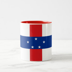 Tasse 2 Couleurs Drapeau des Antilles néerlandaises