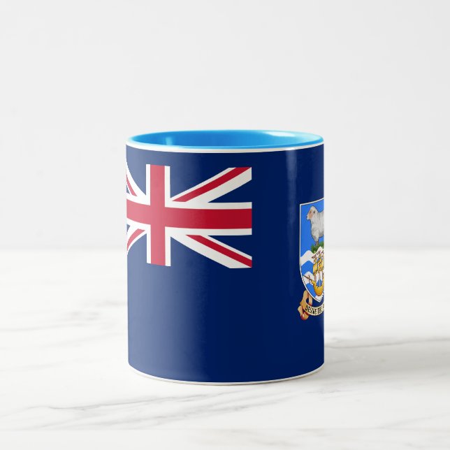 Tasse 2 Couleurs Drapeau des îles Falkland (Centre)