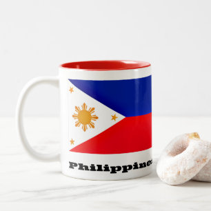 Tasse 2 Couleurs Drapeau des Philippines, archipel,