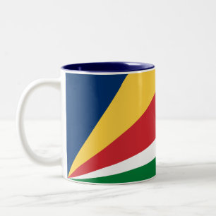 Tasse 2 Couleurs Drapeau des Seychelles
