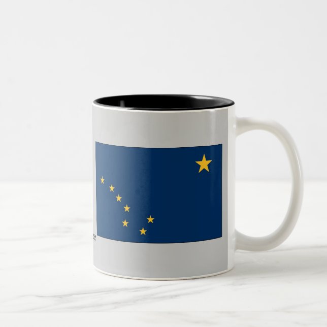 Tasse 2 Couleurs Drapeau d'état de l'Alaska (Droit)