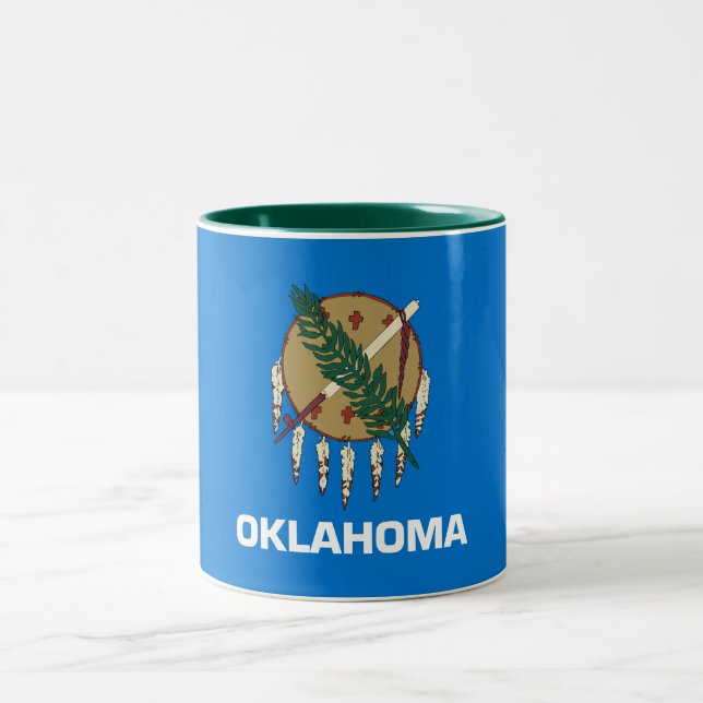 Tasse 2 Couleurs Drapeau d'État de l'Oklahoma (Centre)
