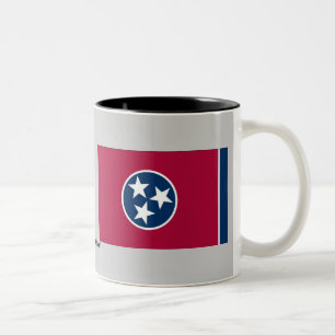 Tasse 2 Couleurs Drapeau d'état du Tennessee
