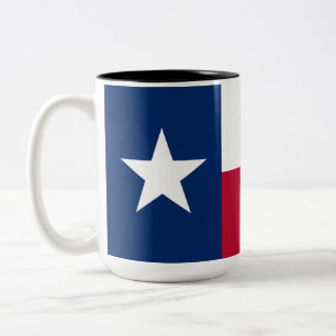 Tasse 2 Couleurs Drapeau d'État texan (Texas)